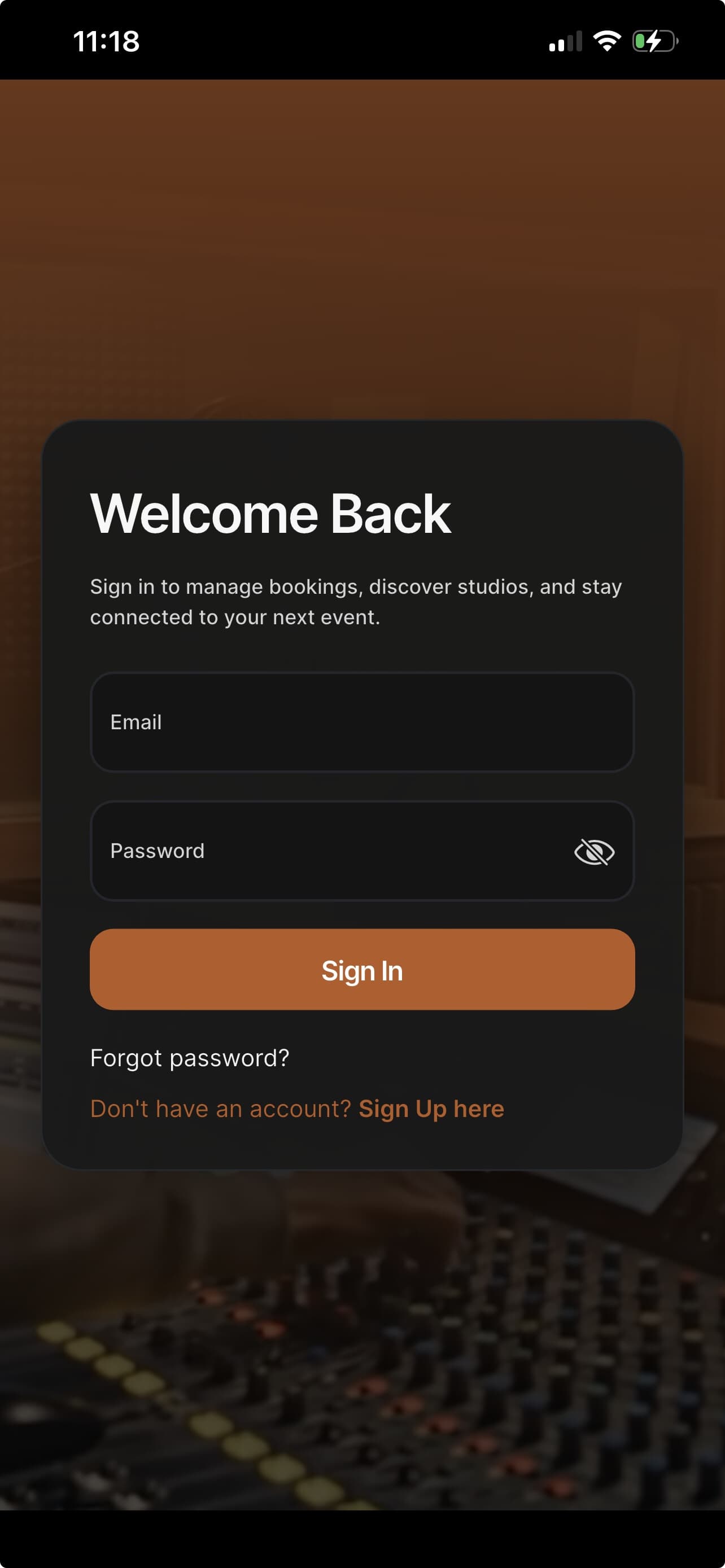 Gviral mobile app screen 1